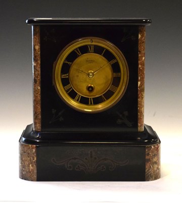 Lot 502 - Slate mantel clock - Burman, Paris