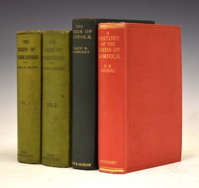 Lot 138 - Books - County Bird books - Yorkshire, Norfolk & Suffolk'