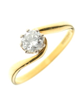 Lot 1 - Single stone diamond ring