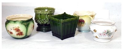 Lot 784 - Five ceramic jardinières or planters
