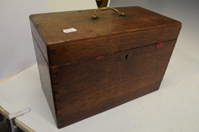 Lot 71 - Set of George II silver tea canisters and sugar box in fitted ebonised case