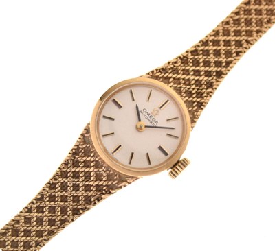 Lot 130 - Lady's Omega 9ct gold cocktail watch