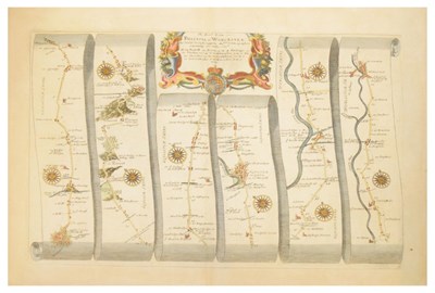Lot 227 - John Ogilby 'Bristol to Worcester', unframed