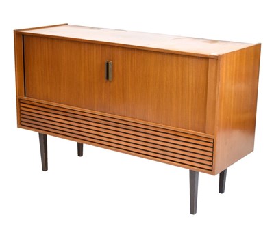 Lot 658 - HMV teak model 2302 stereogram