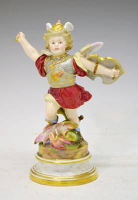 Lot 332 - Meissen figure - 'Victorious Cupid'