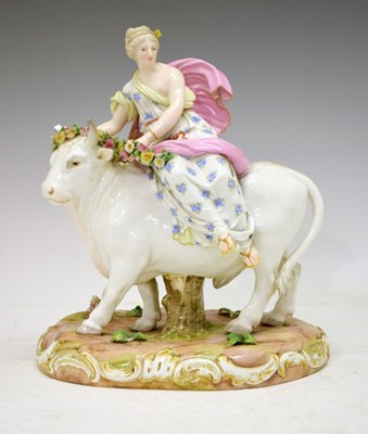 Lot 333 - Meissen figure - Europa and the Bull