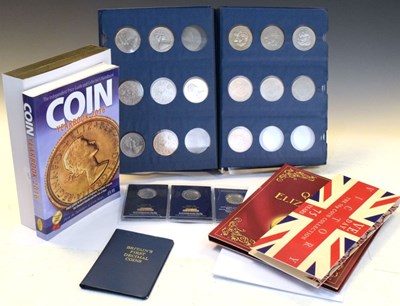 Lot 145 - Quantity of commemorative coins, etc & WWI Death Plaque