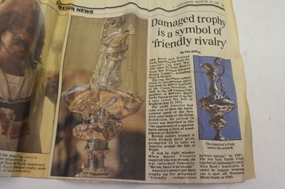Lot 83 - Victorian Irish silver replica of the 'Auld Mug' America's Cup Trophy
