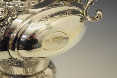 Lot 83 - Victorian Irish silver replica of the 'Auld Mug' America's Cup Trophy