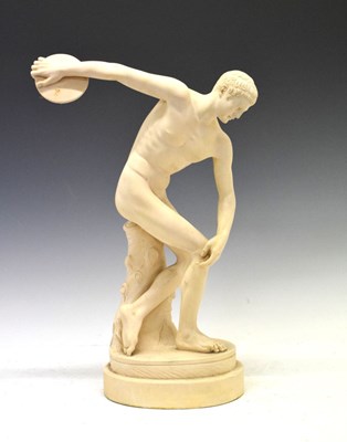 Lot 243 - Resin figure of 'Discobolus' (Discus Thrower)