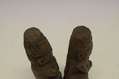 Lot 213 - Antiquities - Two Pre Columbian black stoneware figures