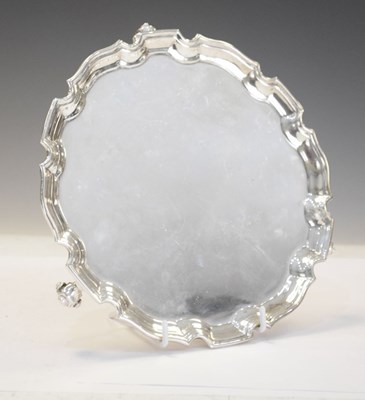 Lot 170 - Small Elizabeth II silver salver/ tray