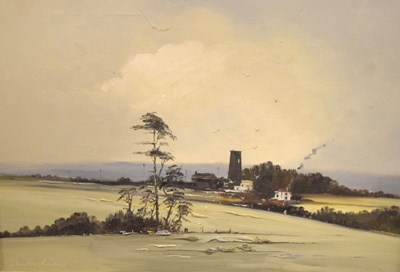 Lot 486 - John Blackman - Oil on canvas - Norfolk landscape
