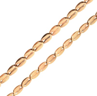 Lot 65 - 9ct gold fancy-link chain