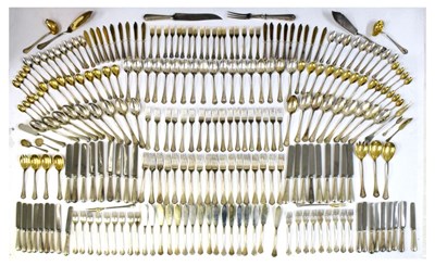 Lot 94 - Extensive canteen of German 800 standard 'Chippendale' pattern cutlery