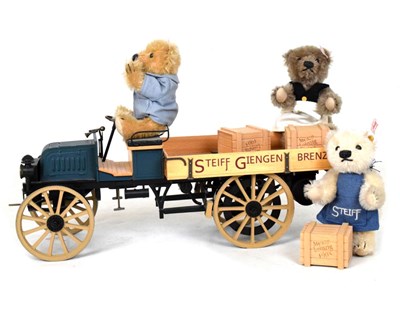 Lot 243 - Steiff  - 'Lieferwagen mit Teddybären' (Delivery Truck With Teddybears)