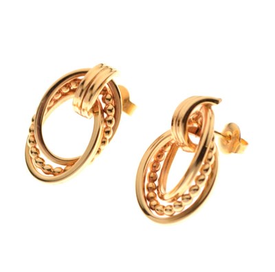 Lot 60 - Pair of yellow metal stud earrings