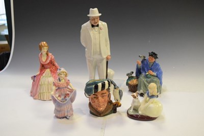 Lot 349 - Six Royal Doulton figures