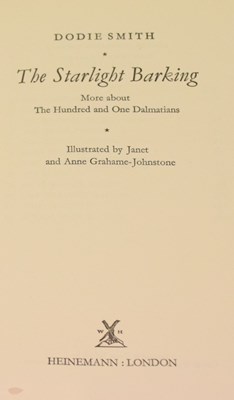 Lot 136 - Books - Smith, Dodie (1896-1990) - The Starlight Barking 1967, signed and letter