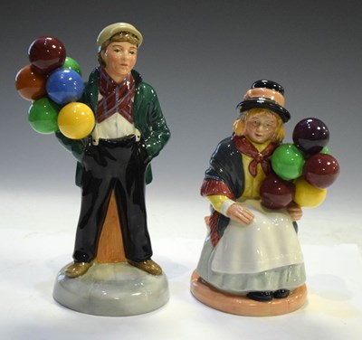 Lot 272 - Royal Doulton Balloon Boy HN2934, and Balloon Girl HN2818