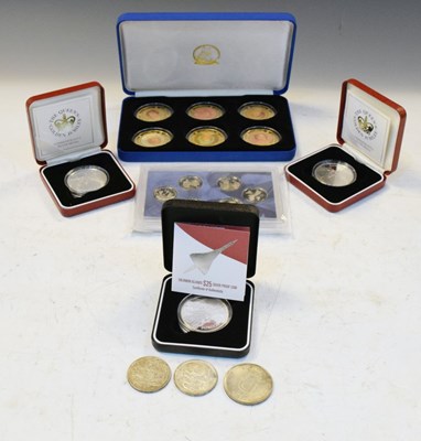 Lot 119 - Quantity of silver proof coins/medallions commemorating the Queen Mother, etc.