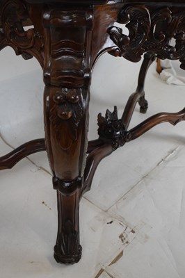 Lot 482 - Reproduction carved 18th Century Italian-style console table