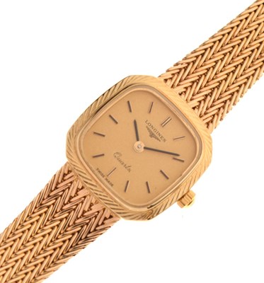 Lot 94 - Longines - Lady's 9ct gold wristwatch