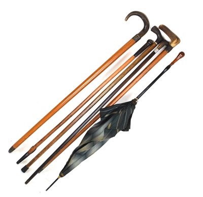 Lot 207 - Group of horn-handled sticks