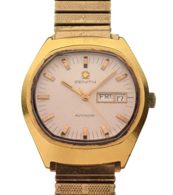 Lot 91 - Zenith - Gentleman's automatic stainless steel wristwatch
