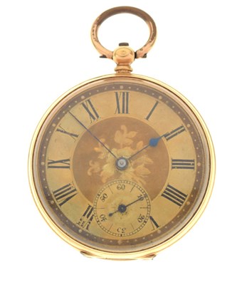 Lot 64 - Open face pocket watch