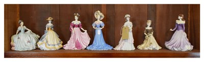 Lot 273 - Seven Coalport 'Age of Elegance'  figures