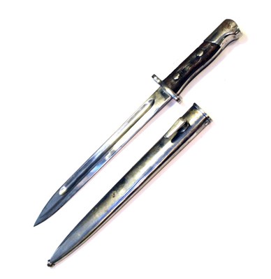 Lot 224 - Siamese issue Mauser bayonet with steel scabbard