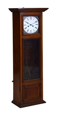 Lot 438 - Mid 20th Century oak-cased electric clock