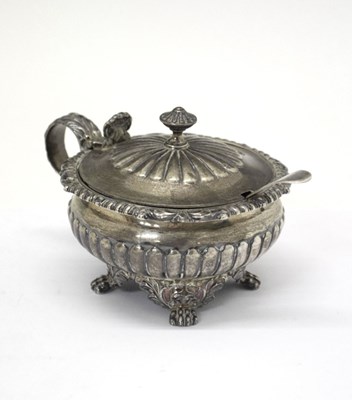 Lot 75 - George IV silver mustard pot