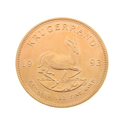 Lot 129 - Gold Coins - South African Gold Krugerrand, 1993