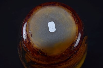 Lot 282 - Muller `Freres, Luneville glass vase