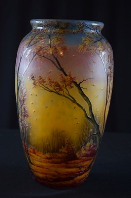 Lot 282 - Muller `Freres, Luneville glass vase