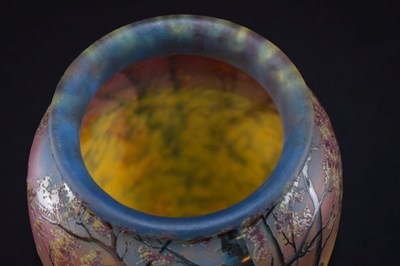 Lot 282 - Muller `Freres, Luneville glass vase