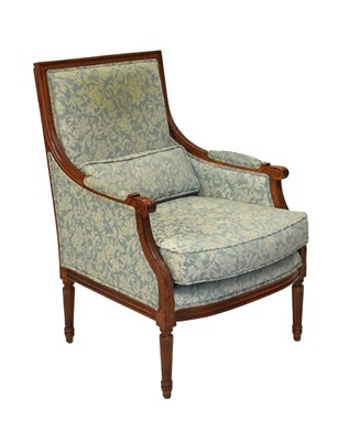 Lot 791 - Reproduction beech framed armchairs