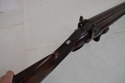 Lot 224 - Westley Richards - Double-barreled percussion bank gun of large proportions
