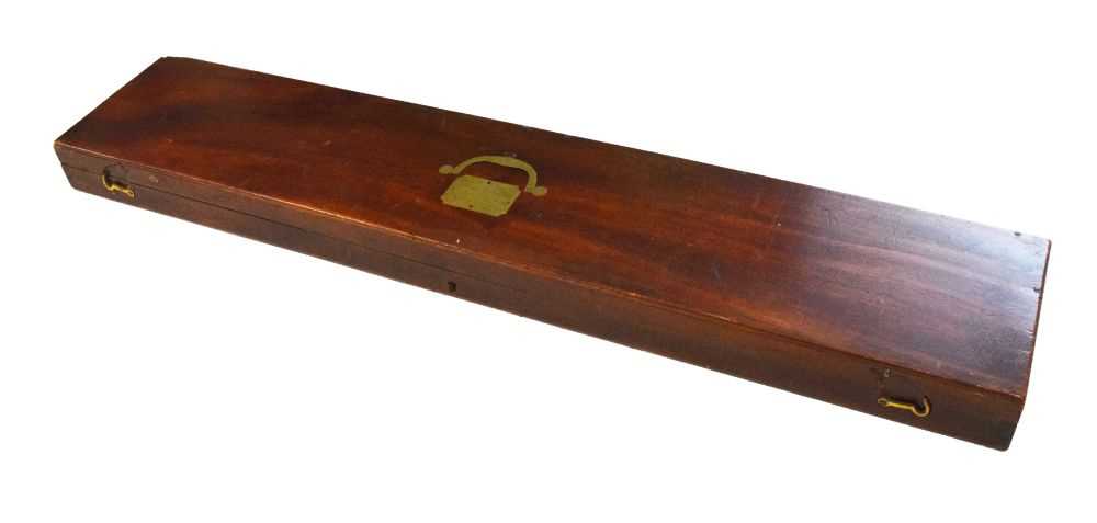 Lot 221 - Mahogany sword case for a Lloyds Patriotic fund sword