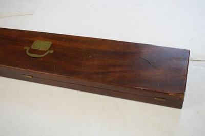 Lot 221 - Mahogany sword case for a Lloyds Patriotic fund sword