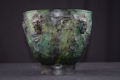 Lot 294 - Francois-Emile Decorchemont, (1880-1971) pate de verre glass vase