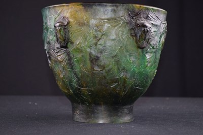 Lot 294 - Francois-Emile Decorchemont, (1880-1971) pate de verre glass vase