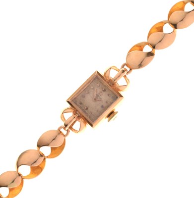 Lot 53 - Omega - Lady's yellow metal cocktail watch