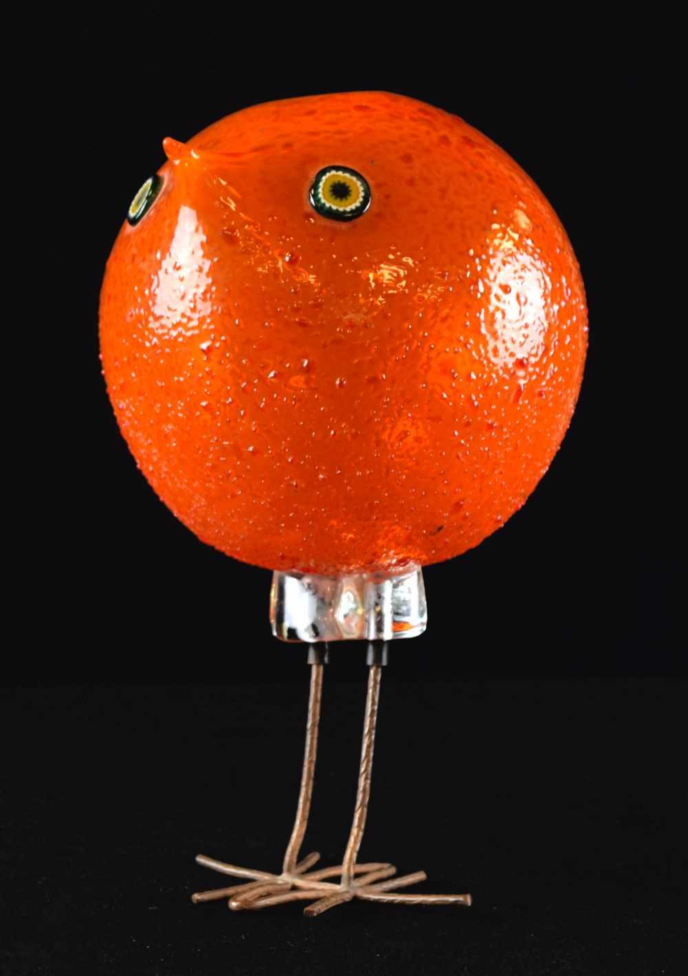 Lot 471 - Alessandro Pianon (1931-84) for Vistosi, Italy, ‘Pulcini’ glass bird