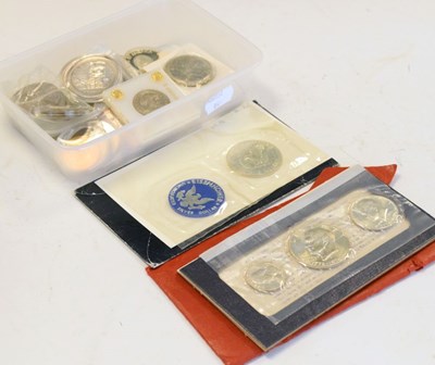 Lot 145 - Quantity of silver and nickel coins etc