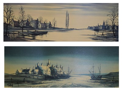 Lot 664 - After Ronald Follond - Pair of 1970's period prints published by Venture Prints