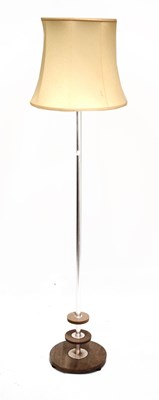 Lot 637 - 1960's period teak and aluminium standard lamp