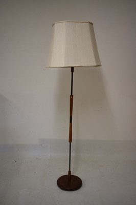 Lot 669 - 1960's period teak standard lamp